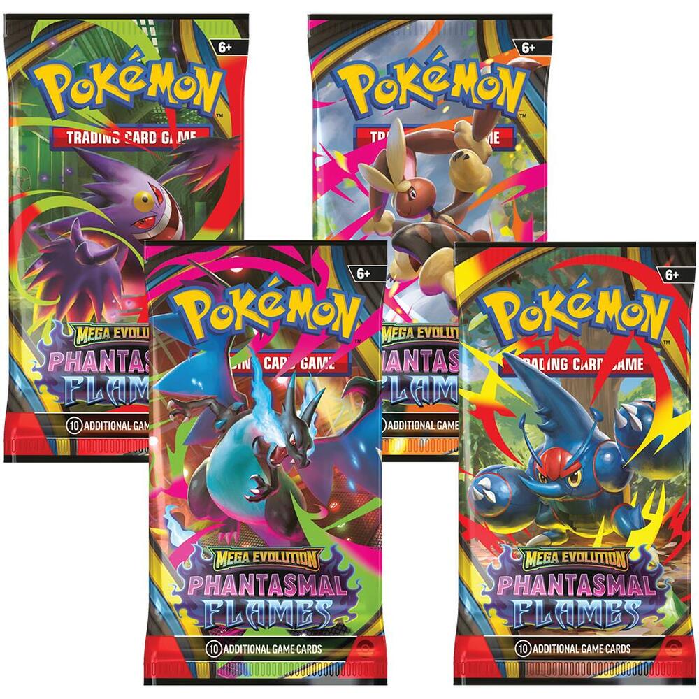 Pokmon TCG: ME02: Phantasmal Flames Booster Pack (No Cardboard Hanger
